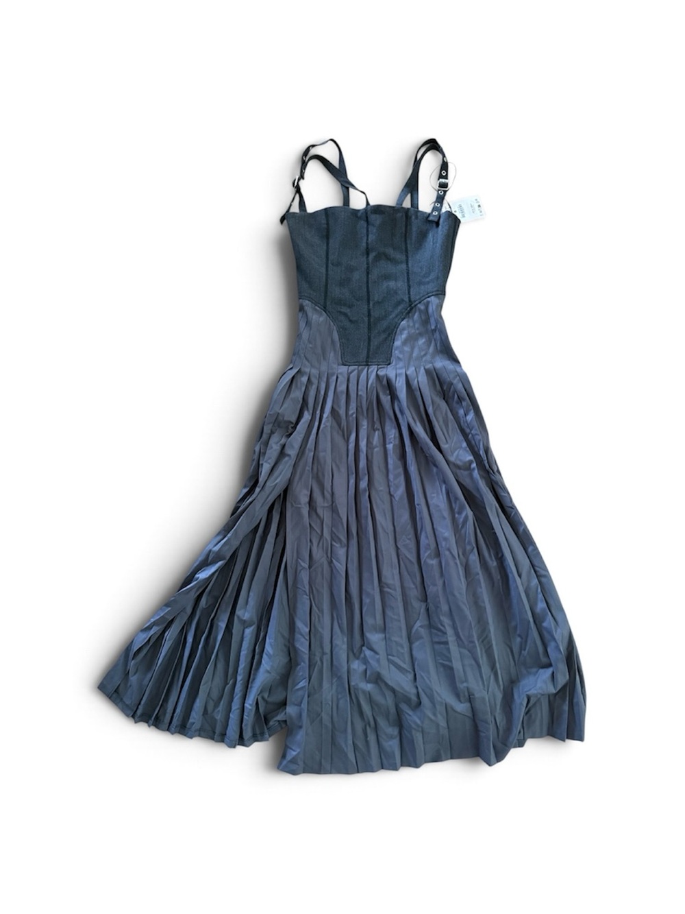 Zara Sleeveless Pleated Maxi Dress